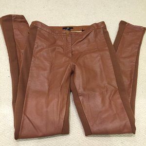 H&M Brown faux leather pants